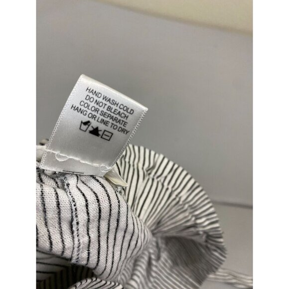 Urban Romantics Linen Bend Capri wide leg pants Medium Stripes Vacation vacation - Picture 4 of 11